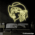 thumbnail image 2 of Craftnamesign Cowgirl Line Art Neon Sign for Party Bar Girl Room Bedroom Wall Decor, 2 of 4