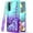 Teal/Purple, variant on Starshop Case for Samsung Galaxy S22, Liquid Glitter Quicksand Bling Diamond -Teal/Purple