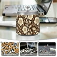 thumbnail image 6 of Yayeee Ashtray with Lid for Cigarette Smokeless Stainless Steel Home Ash Holder, Brown Floral, 6 of 7