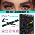 thumbnail image 4 of Kit de racimos de pestañas AMZGIRL LASH 320 piezas 80-100D con adhesivo y sello, 4 of 9