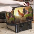 thumbnail image 7 of Fotbe Country Farm Morning Rooster for Two Slice Toaster Cover, Fingerprint Protector, Super Soft Appliance Cover And Dust Cover,Bread Dust Cover & Fingerprint Protection, 7 of 7