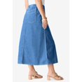 thumbnail image 2 of Roaman's Women's Plus Size Tall Plus Size Easy-Wear A-Line Skirt, 2 of 6