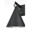 thumbnail image 4 of Elegant Lighting Hendrix 8 Inch Outdoor Wall Sconce In Black, 4 of 8