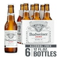 thumbnail image 2 of Budweiser Non-Alcoholic American Lager Beer 6 pack 12 fl oz Glass Bottles 0.0% ABV, 2 of 6