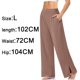 thumbnail image 2 of Pantalones deportivos holgados de pierna ancha para mujer, informales, cómodos, de cintura alta, para yoga, atléticos y con bolsillos, 2 of 5