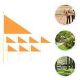 thumbnail image 4 of SHISUYAN 8Pcs Lawn Mark Flags Construction Marker Triangle Flags Site Construction Flags, 4 of 8