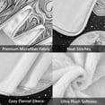 thumbnail image 3 of Yayeee Throw Blanket for Couch Soft Warm 50" x 60" Sofa Chair Bed Decoration, Black Moon, 3 of 7