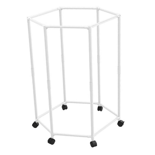 Tendedero móvil para ropa de exterior, tendedero colgante de metal para ropa Blanco individual