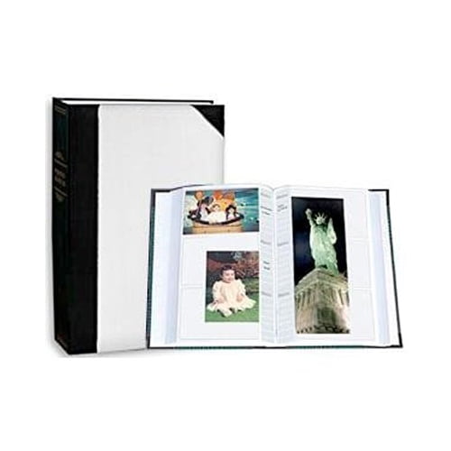 White Classic Slip In Photo Album Holds 300 6" x 4" Photos Memo Wedding Gift 