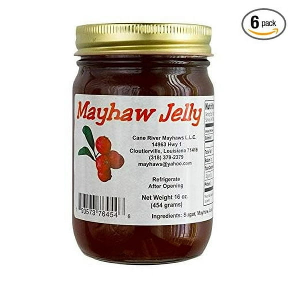 Cane River Mayhaw Jelly 16 ounce (6 Pack)