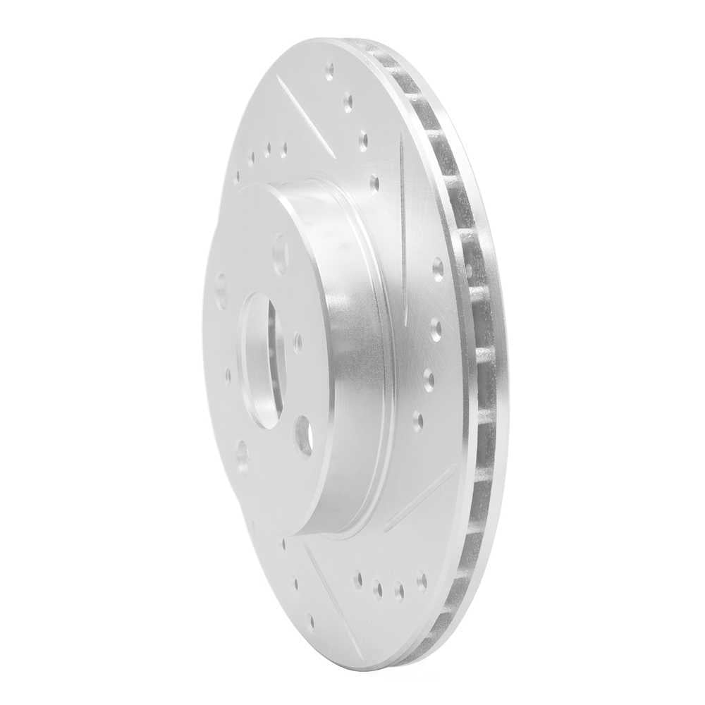 Dynamic Friction Company 631-76050R DFC Brake Rotor - Drilled And Slotted - Silver