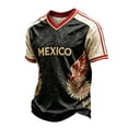 thumbnail image 2 of Men's USA Soccer Jersey Shirts 2026 Country Team Short SleeCrewe Crew Neck Fan International Football Shirt Retro Streetwear Top Black L, 2 of 4