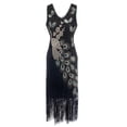 thumbnail image 1 of Fankiway Robe de Bal à Paillettes pour Femmes Col Rond Robes de Plage Grande Taille Robes de Plage pour Femmes, 1 of 2