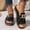Black, variant on YOUYEDIAN Orthopedic Sandals for Women Arch Support Flat Wedge Sandals Wide Slip on Non Slip Hiking Shoes Comfort 2026 Orthopedic Shoes