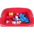 thumbnail image 5 of Dolu: Activity Table With 30Pcs Jumblocks - Red & Blue - Multi-Use Play Table & Bricks, Storage Compartment, Free Play Assembly, Toddler Kid Age 18mo+, 5 of 5