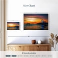 thumbnail image 4 of Elephant Stock Santa Monica Pier Sunset Wall Art - Horizontal Canvas Wall Art - Living Room Wall Decor - Beach Canvas - Gray And Brown Decor - 12" x 8", 4 of 8