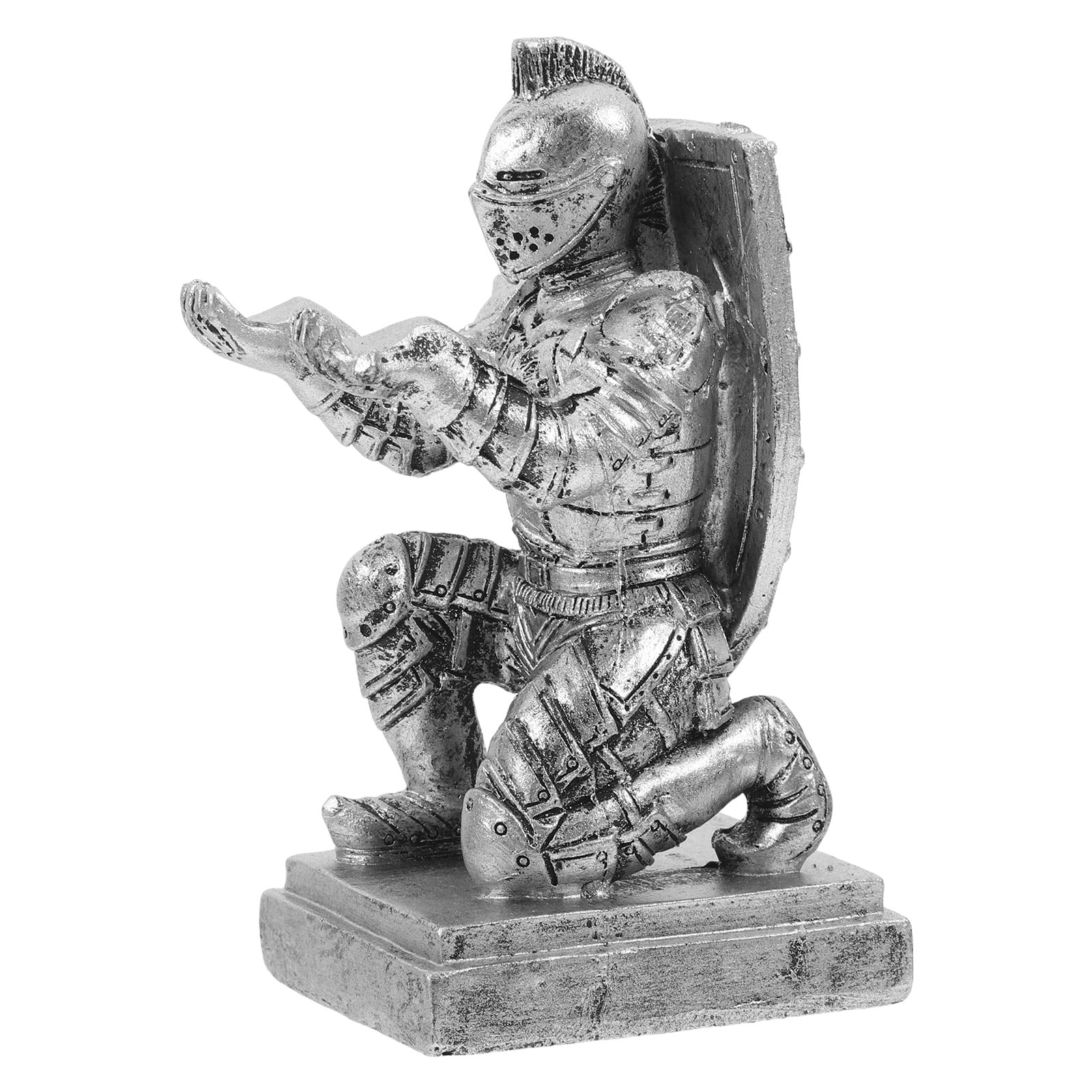 4pcs Executive Knight Shape Pen Holder Desk Organizer Accessories Desk Decoration Pen Stand For Office And Home Stationery Decor
