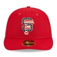 thumbnail image 2 of Men's New Era  Red San Francisco Giants 2023 Fourth of July Low Profile 59FIFTY Fitted Hat, 2 of 5