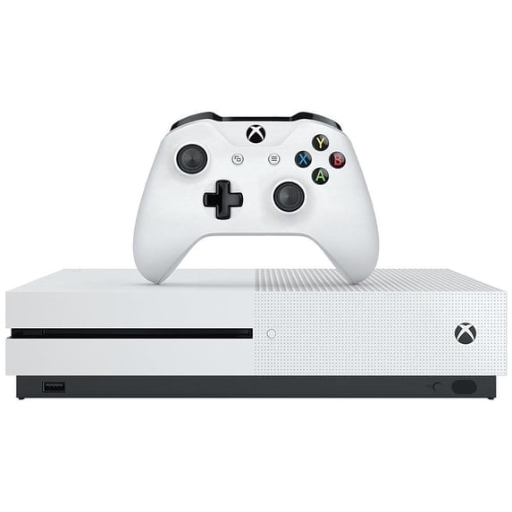 Restored Microsoft Xbox One S 1TB Video Game Console, 4K Ultra HD Blu-ray, HDR Support, White, Controller Included, 234-01249