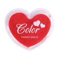 thumbnail image 1 of Craft Finger Ink Pad Stamps Candy Colors Heart-Shaped Design Fingerprint Inkpad for DIY Scrapbooking Rubber Stamp Card Making, 1 of 8