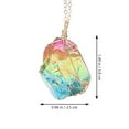 thumbnail image 3 of Miangastore 5pcs Natural Crystal Stone Hanging Ornament Delicate Natural Stone Decoration, 3 of 8