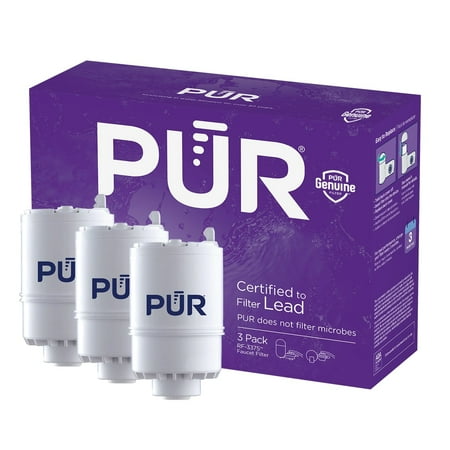 PUR Faucet Mount Water Replacement Filter 3-Pack, 9 Month Supply, RF33753