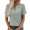 X501 Light Green, variant on Womens T Shirts Puff Sleeve Henley Solid Embroidery Blouse Casual Top Loose Fit Lightweight Summer Tops Shirts For Women Size L Black