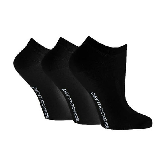 Permacool - Unisex Breathable Anti Sweat Cooling Trainer Quarter Socks for Hot Weather