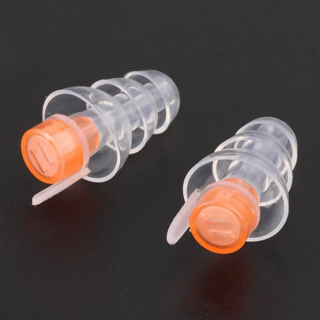 1 Par de Tapones para Los Oídos con Cancelación de Ruido, Protección , Reducción de Sonido naranja Colcomx tapones auditivos de silicona transparente