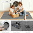 thumbnail image 3 of MeyJey Abstract Kitchen Rugs Sets of 3, Non Slip Washable Kitchen Mats for Floor, Light Gray, 3 of 7