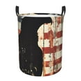 thumbnail image 6 of Lsque Wood Grain Bald Eagle pattern Laundry Hamper Basket, Tall Woven Rope Hamper Basket for Clothes, Lightweight Storage Basket, Collapsible Waterproof-Small, 6 of 8