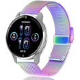 thumbnail image 1 of wonima11 Metal Bands for Garmin Venu/Venu Sq/vivoactive 3 Watch Band Women Men,20mm Quick Release Mesh Stainless Steel Wristband Strap for Garmin venu 2 plus/Venu sq 2,Forerunner 645/55/245 Music., 1 of 1