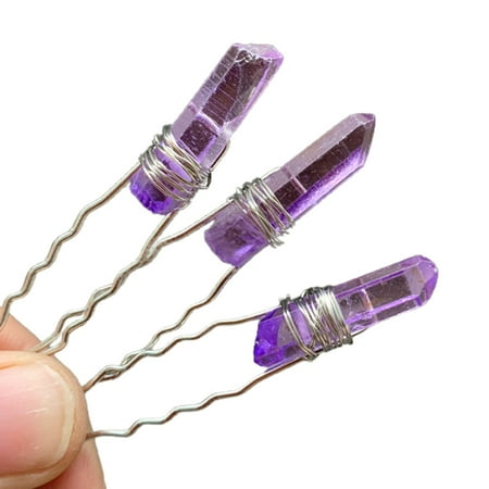 

YEUHTLL Natural Crystal Hairwear Delicate Hairpin for Bridal Ordinary Hair Accessories