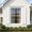 White, 14"x59", variant on Resenkos Vertical Grain Faux Shutters, Weather-Resistant Elegance, for Enhanced Curb Appeal, 14"x47", White