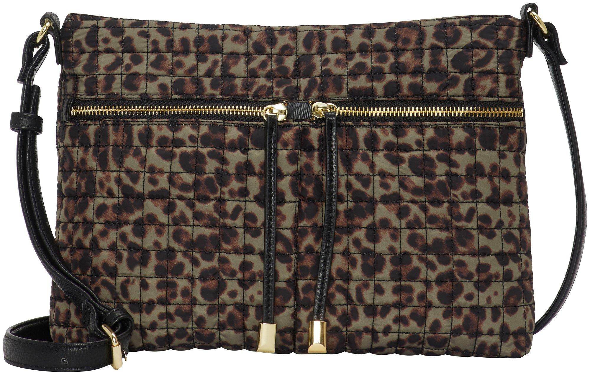 leopard print crossbody handbags
