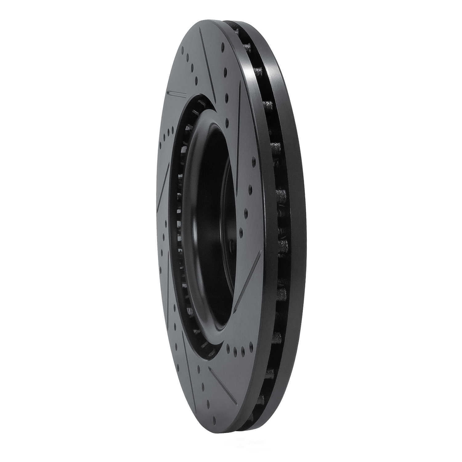Dynamic Friction Company 633-13041L DFC Brake Rotor - Drilled And Slotted - Black
