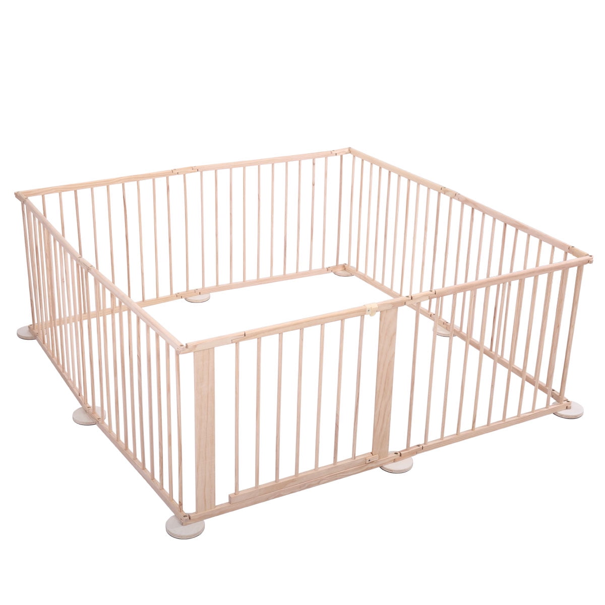 8 panel wooden playpen