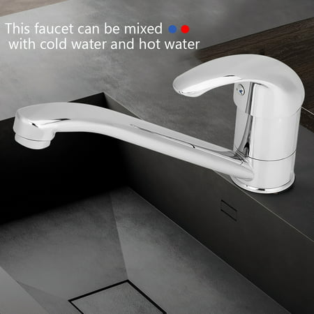 HERCHR Mixer Chrome Sink Faucet, Single Lever Faucet, Single Lever Faucet Sink Mixer Chrome Sink  Hot & Cold Faucet Activated Sink Bath