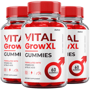 (3 Pack) Vital Grow XL Gummies Vital Grow XL Reviews, Overall Daily Health Support 1000mg Maximum Wellness Supplement Formula (180 Gummies)