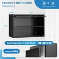 thumbnail image 4 of Fesbos Metal Garage Wall Cabinet with Doors and Shelves, Wall Mounted Metal Storage Cabinet, Floating Garage Tool Cabinet for Garage, Basement, Kitchen, Warehouse, 4 of 10