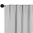 thumbnail image 2 of BNM Solid Blackout Back Tab Curtains, Set of 2, 52" x 96", Marshmellow, 2 of 11