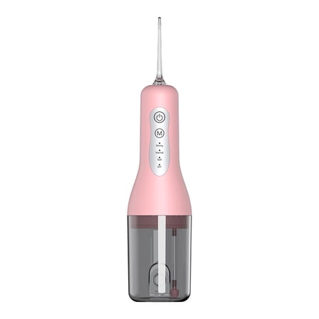 OasiSmile Water Flossers for Teeth Braces Care, Portable Cordless Travel Dental Floss 4 Modes 260ML Rechargeable Oral Irrigator with 5 Jet Tips, Purple