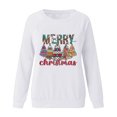 thumbnail image 5 of 2023 Sweat-Shirt de Noël pour Femmes en Solde Imprimé de Noël Manches Longues Col Rond, 5 of 5