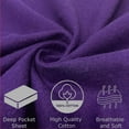 thumbnail image 2 of Heavy Winter Flannel 100% Cotton Sheet set Fitted Flat Pillow Cases Deep Pocket, 2 of 3
