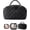 Black, variant on Travel Makeup Bag for Woman, 180° Lay-Flat Cosmetic Organizer with 5 Compartments, Large Capacity Open Flat Puffer Machine-Washable Toiletry Bag for Full-Size Skincare