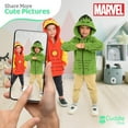 thumbnail image 4 of Cuddle Club Hulk Baby Hoodie Full Zip Fleece Jacket for Babies 12 to 18 Months, 4 of 6