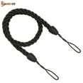 thumbnail image 2 of Spencer 4Pcs Braided Curtain Tiebacks, Rope Belt Curtain Tie Buckle Holdback Drapery Curtain Tie Back with 4 Metal Hooks (Black), 2 of 7