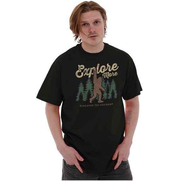 Bigfoot Explore More Nature Outdoors Crew Neck Short Sleeve Graphic Tee Brisco Brands S