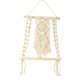 thumbnail image 1 of Estante colgante de pared estilo boho macramé, estantes flotantes, organizador de algodón para manualidades Estilo E, 1 of 9