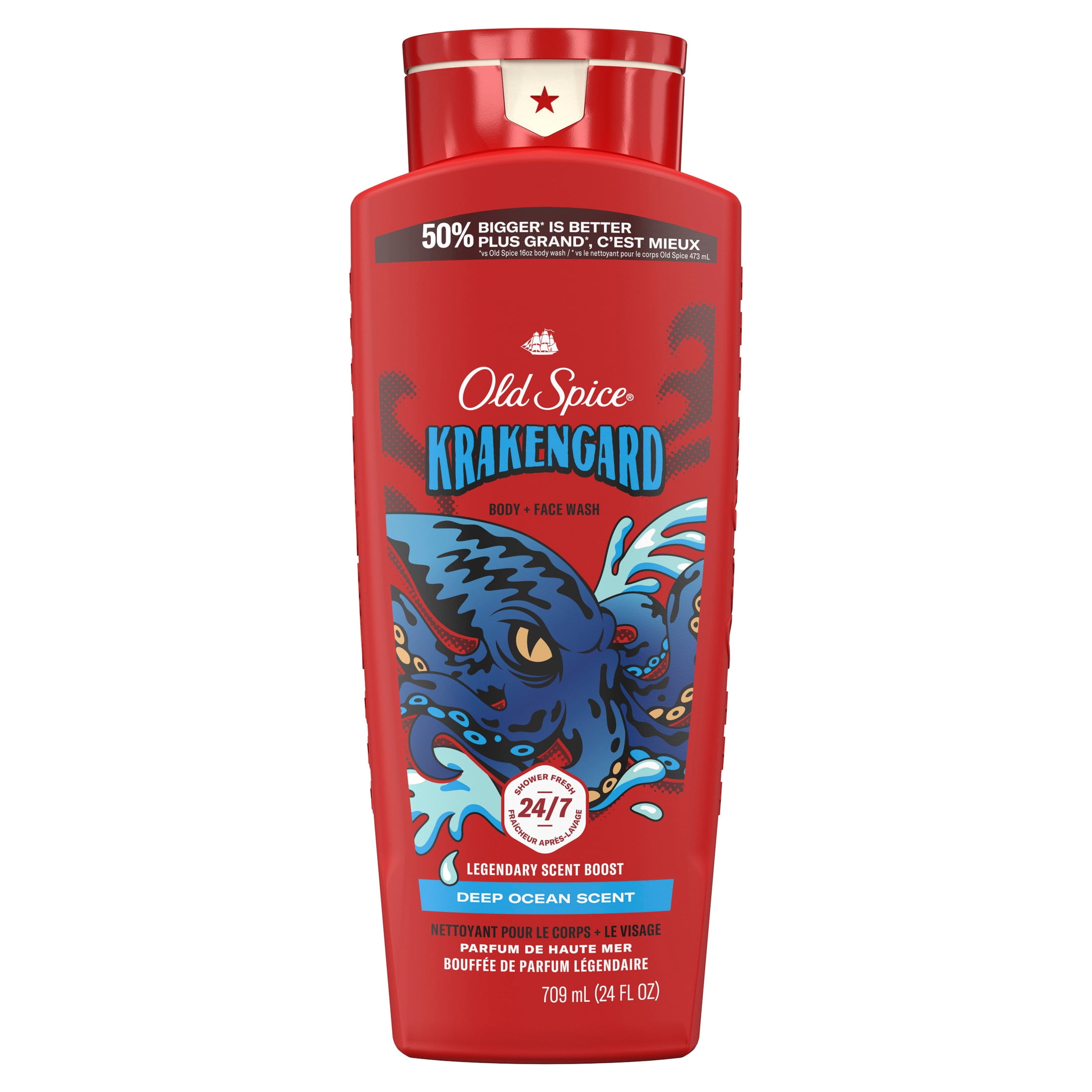 (3 pack) Old Spice Body Wash for Men, Krakengard, 24 fl oz